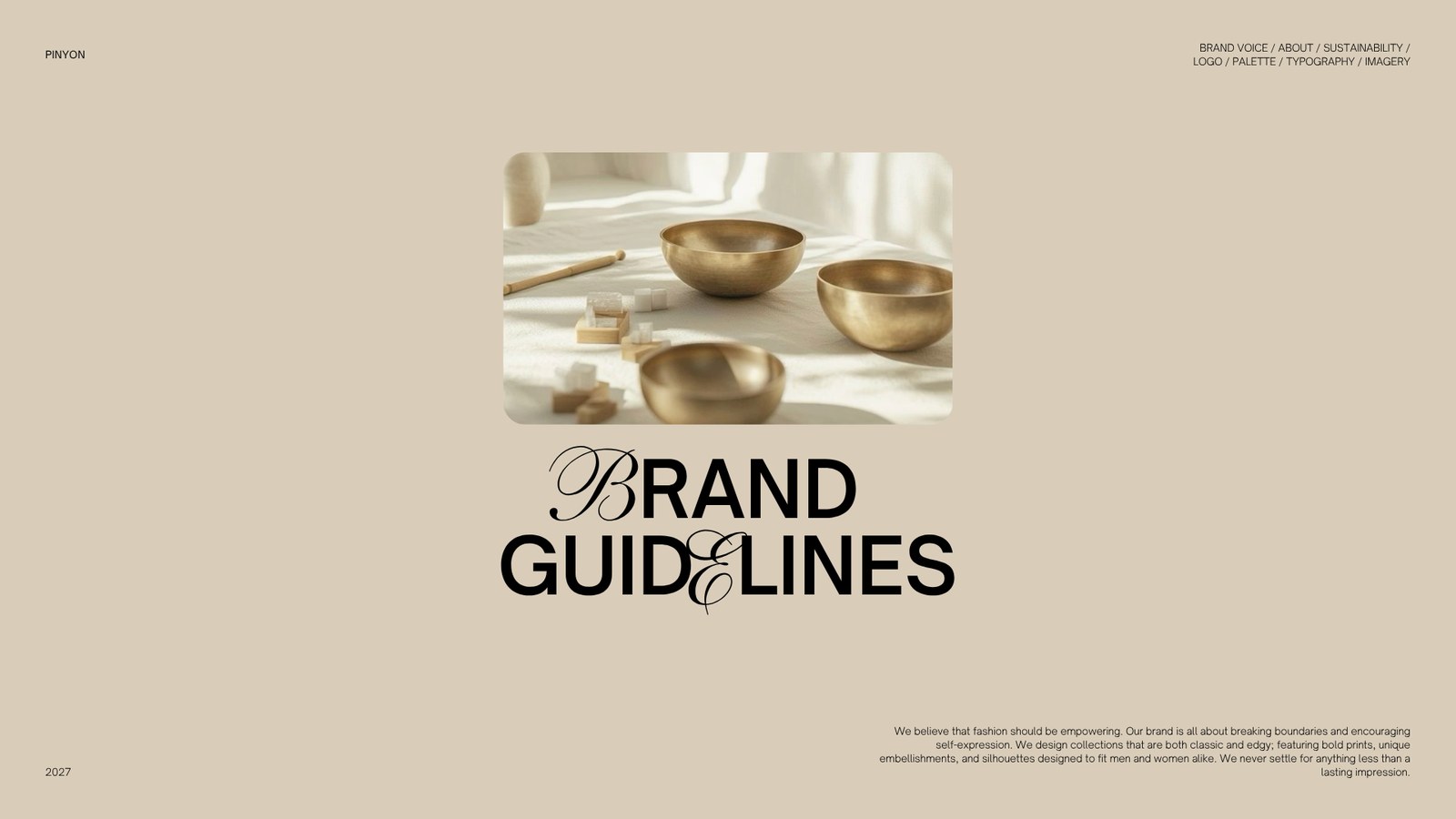 Brand guidelines cover